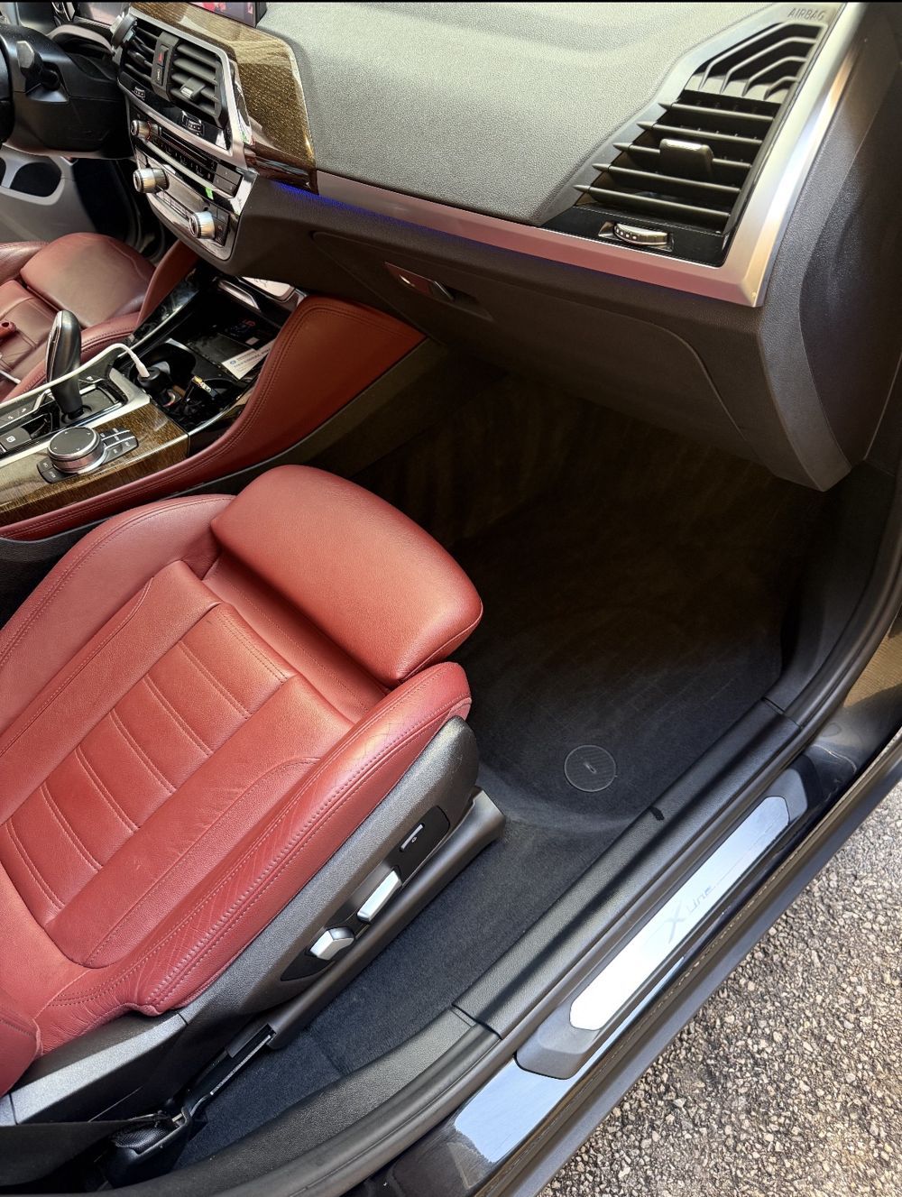 BMW X4 passenger side after interior detail
