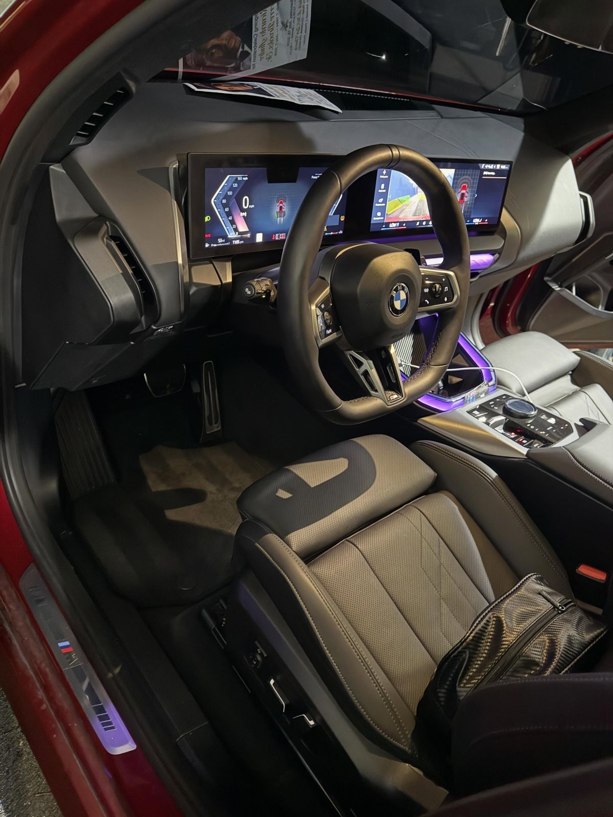 BMW cockpit and front seats after interior detail